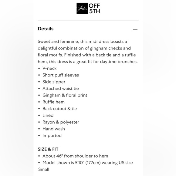 NWT Caara Gingham Dress - Picture 7 of 7